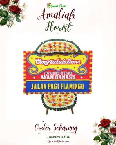 Bunga Papan Congratulation di Tanjung Siang